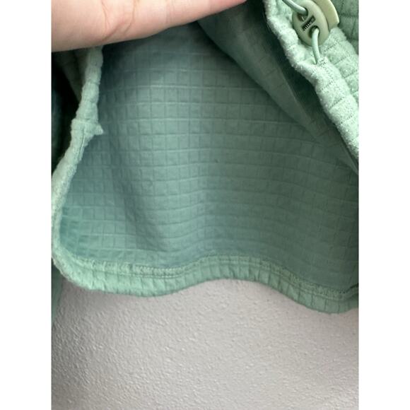 Rue 21 Womens Top Size Large Green Quilted Long Sleeve Cropped Pullover - Picture 6 of 12